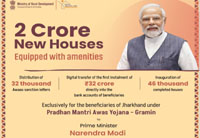 pm releases first installment of pradhan mantri awas yojana- g